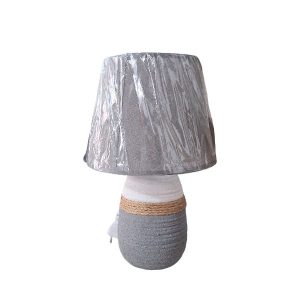 Lampara Veladora de Ceramica Gris Lam004