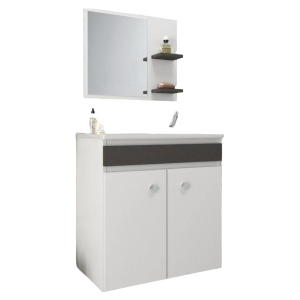 Mueble De Baño De Colgar Con Bacha Y Espejo Palermo