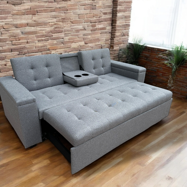 Sofa Cama Olympia Gris - Imagen 9