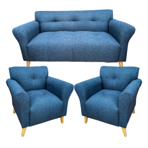 Juego de Living Nordico Curvo Repele Liquidos