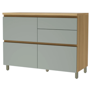 Bajo Mesada 120cm Linea Rainha 500699 Gris