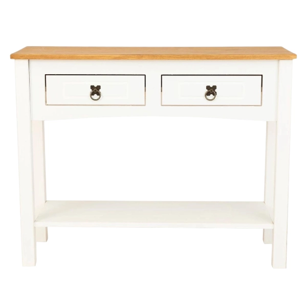 Aparador 2 Cajones Linea Mexicana MEX012 Blanco - Imagen 2