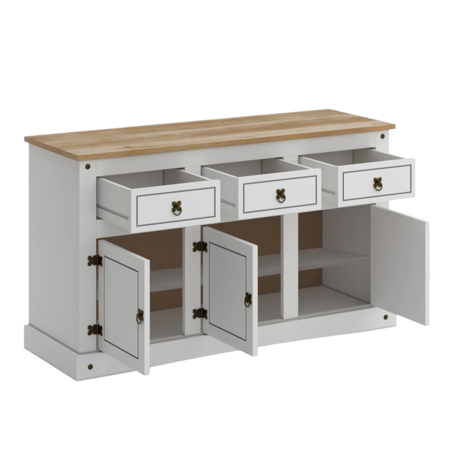 Aparador 3+3 Linea Mexicana MEX011 Blanco - Imagen 4