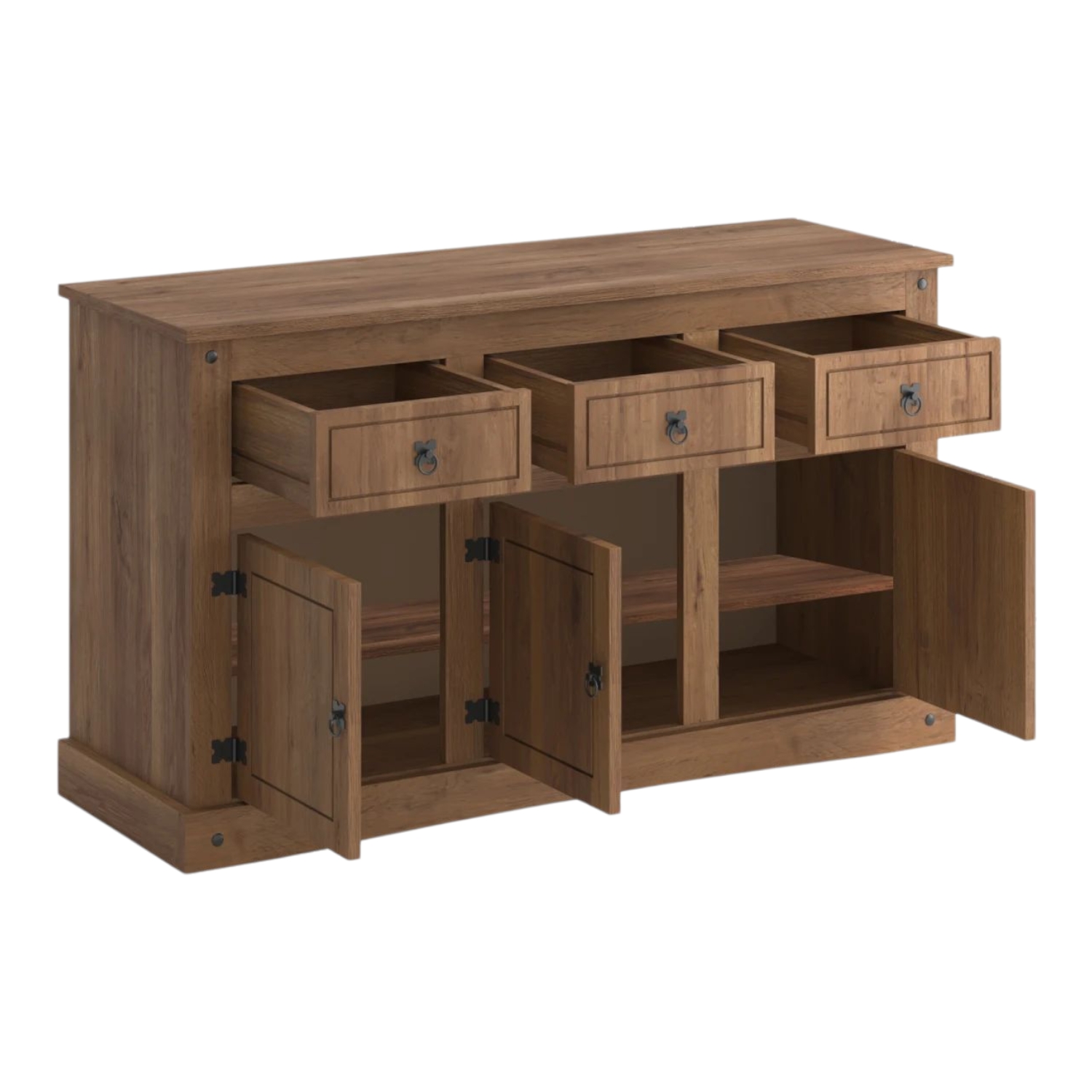 Aparador 3+3 Linea Mexicana MEX011 Nogal - Imagen 2