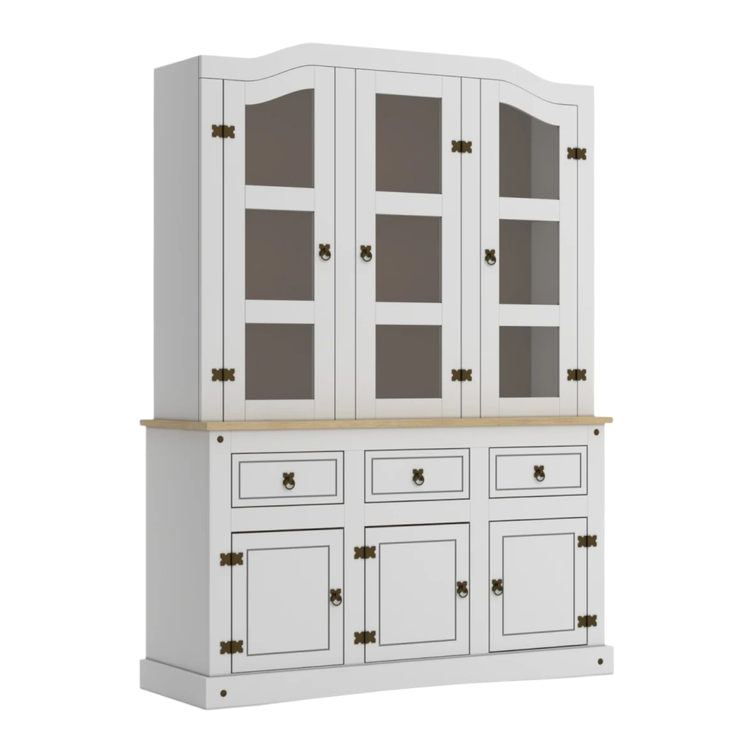 Modular Cristalero 6P + 3C Línea Mexicana MEX009 Blanco