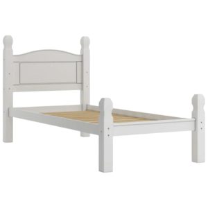 Cama 1 Plaza Línea Mexicana MEX023 Blanco