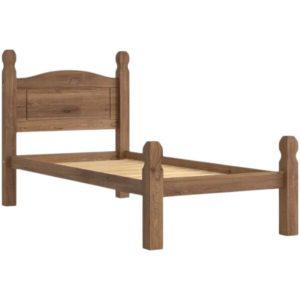 Cama 1 Plaza Línea Mexicana MEX023 Nogal