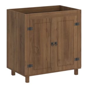 Bajo Mesada 2 Puertas de 80cm Mex065 Nogal