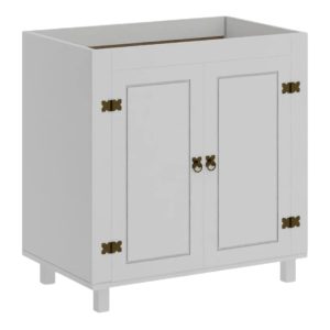 Bajo Mesada 2 Puertas de 80cm Mex065 Blanco