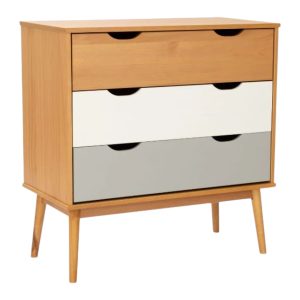 Comoda 3 Caj. Linea Nordica Rob/Gris/Bl 3401RZB