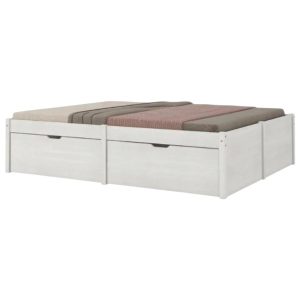Cama Beauty Con Cajones 160×200 Blanco 87 Linea Funcional