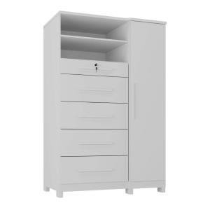 Comoda Zapatera Imperial 1P+5C Linea Zambia Blanco