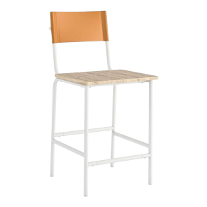 Banqueta Sauder Marrón Blanco