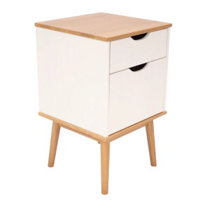 Mesa de Luz 1Pta 1Caj Linea Nordica Blanco 3410RB