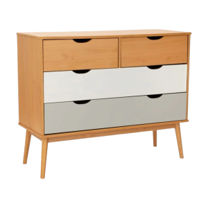 Comoda 4 Caj. Linea Nordica Rob/Gris/Bl 3402RZB