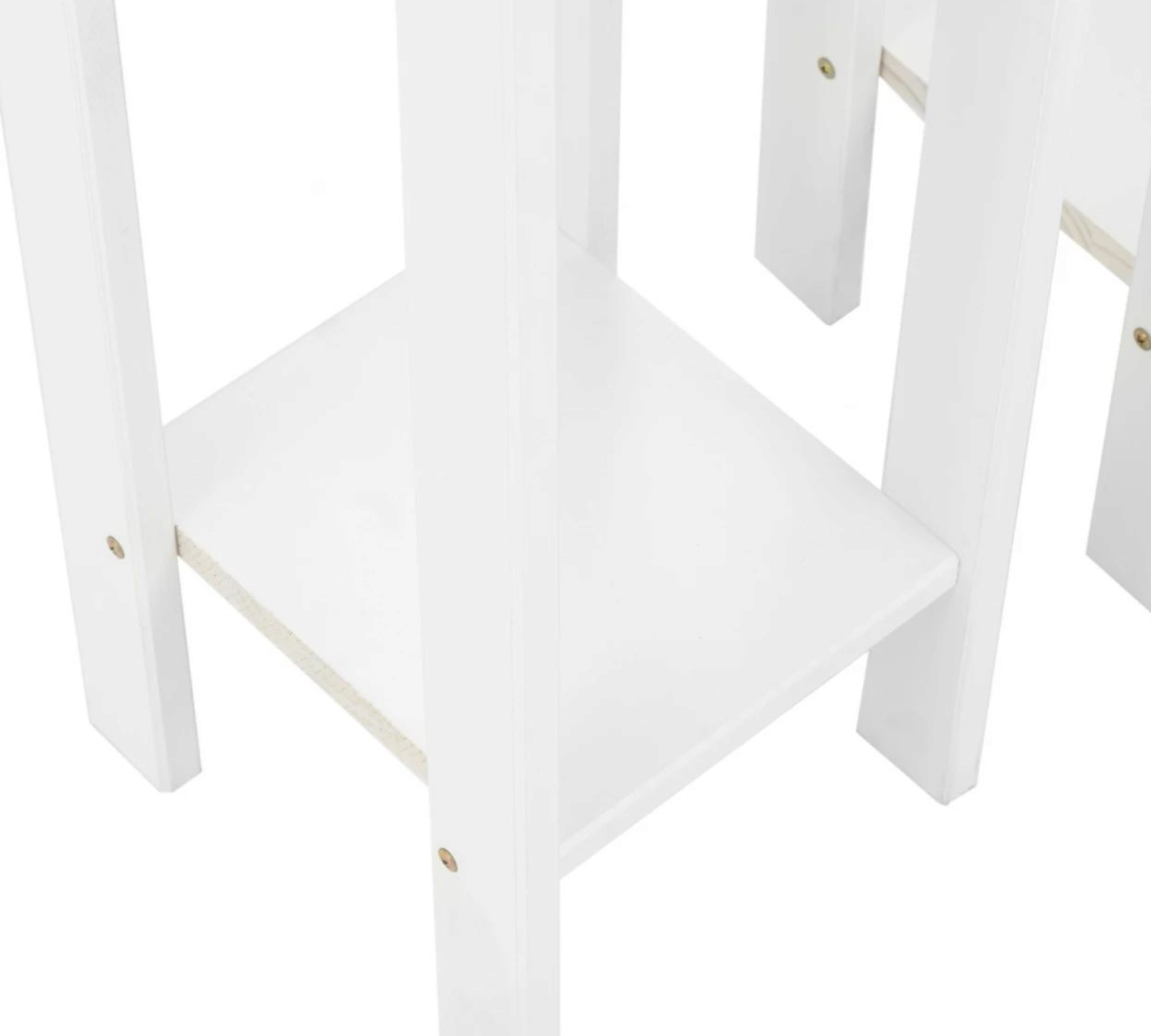 Conjunto Set De Mesas Línea Mexicana MEX019 Blanco - Imagen 3