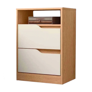 Mesa De Luz 2 Cajones Sole Marron 4509