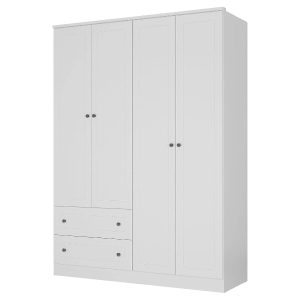 Ropero 4 Puertas Linea Americana Blanco 12060