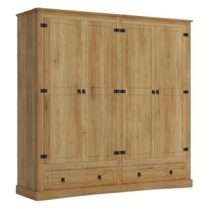 Ropero 4 Puertas Línea Mexicana MEX032 Natural