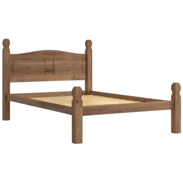 Cama 2 Plazas Linea Mexicana MEX024 Nogal