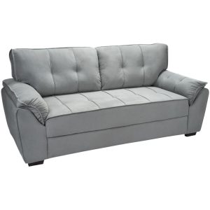 Sofa 3 Cuerpos Alcohol Clean Gris
