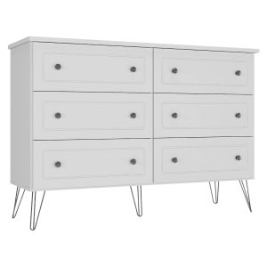 Comoda Americana Plus 6 Cajones Blanco 12200