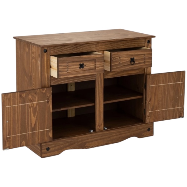 Aparador 2+2 Linea Mexicana Mex010 Nogal - Imagen 2