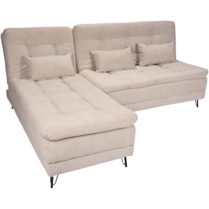 Sofá Cama con Chaise Nice Beige