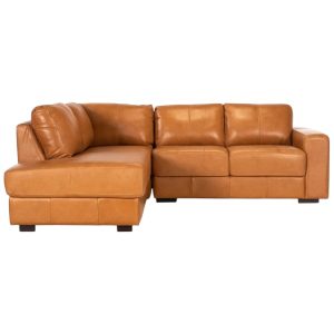 Sofa Esquinero 100% Cuero Lux Camel