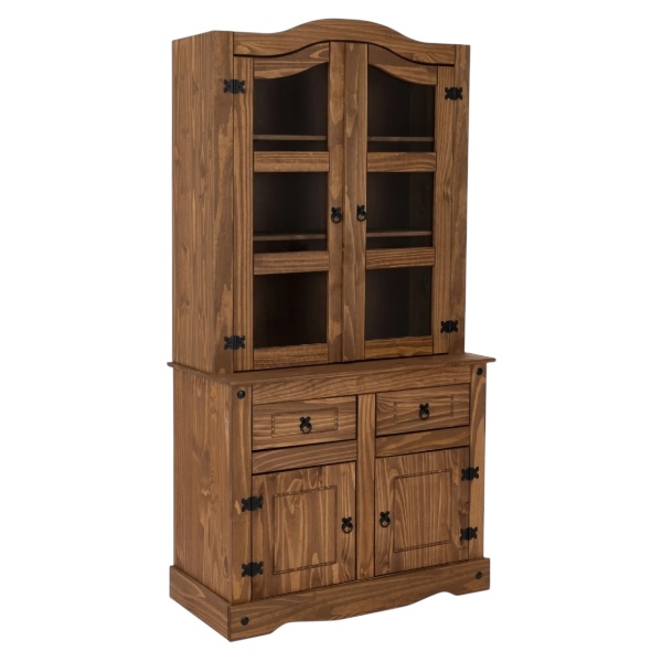 Modular Cristalero 4P+2C Linea Mexicana - MEX008 Nogal