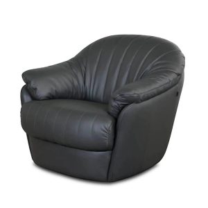 Butaca Paris 100% Cuero Negro