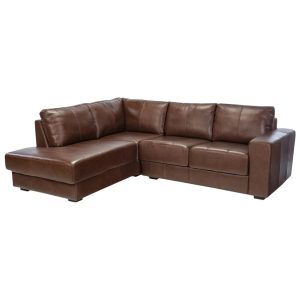 Sofa Esquinero 100% Cuero Lux Caramelo
