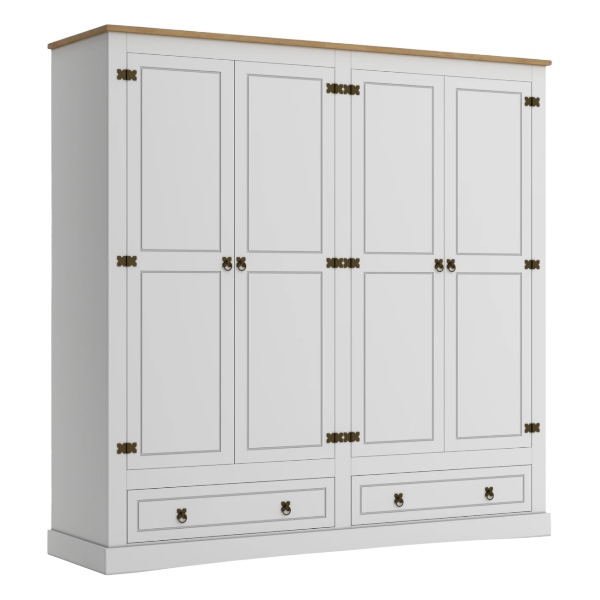 Ropero 4 Puertas Linea Mexicana MEX032 Blanco