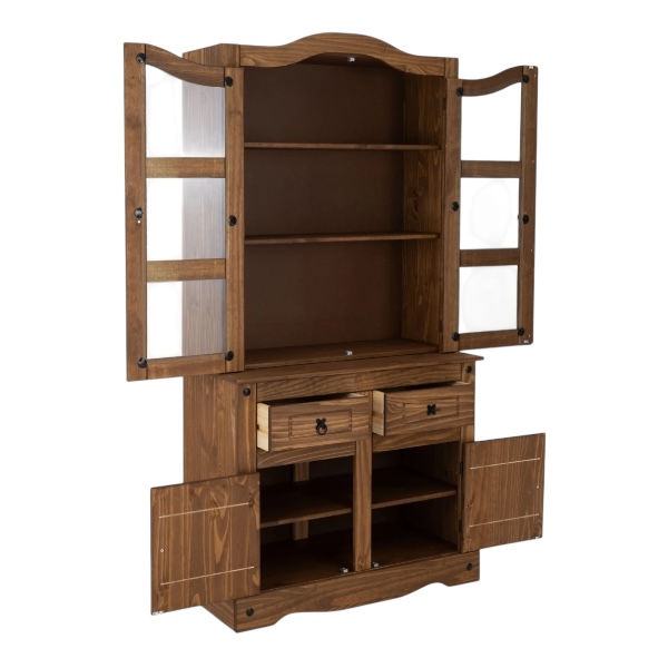 Modular Cristalero 4P+2C Linea Mexicana - MEX008 Nogal - Imagen 2