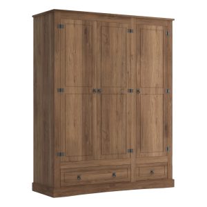 Ropero 3 puertas Linea Mexicana MEX031 Nogal