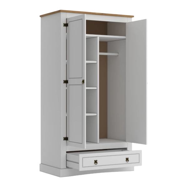 Ropero 2 Puertas Linea Mexicana MEX030 Blanco - Imagen 2