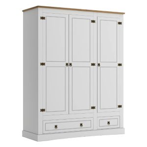 Ropero 3 puertas Linea Mexicana MEX031 Blanco