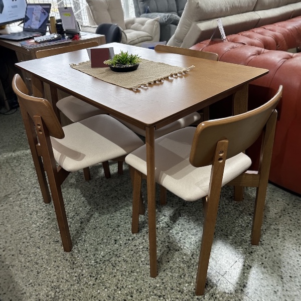 Juego de Comedor Marruecos Rectangular Nogal - Imagen 2