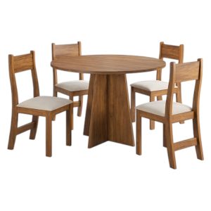Juego De Comedor 4 Sillas Slin B