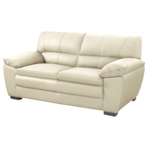 Sillón 100% Cuero 2 Cuerpos Premium Arena