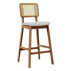 Butaca Classic Linea Manhattan Tela Boucle Natural y Rattan 4486