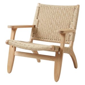 Butaca Hanoi Madera Natural Beige