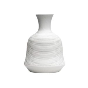 Florero Ceramica D18x25cm Blanco