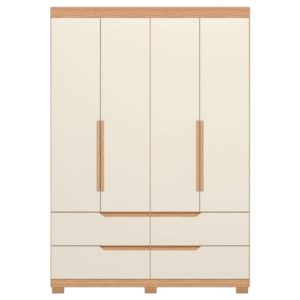 Ropero 4 Puertas 4 Cajones Doble Beige