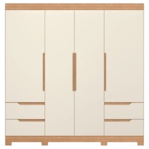 Ropero 4 Puertas Y 4 Cajones Vivacce