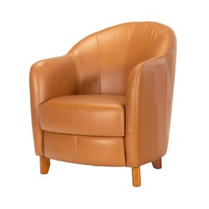 Butaca 100% Cuero Nova Camel