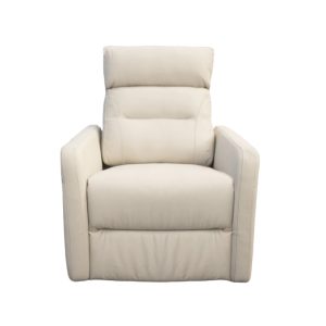 Poltrona Reclinable Electrica 100% Cuero Virgina - Beige