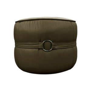 Puff 100% Cuero Ava Verde