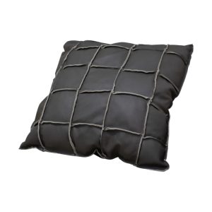 Almohadón Cuero 48×48cm Fio Gris