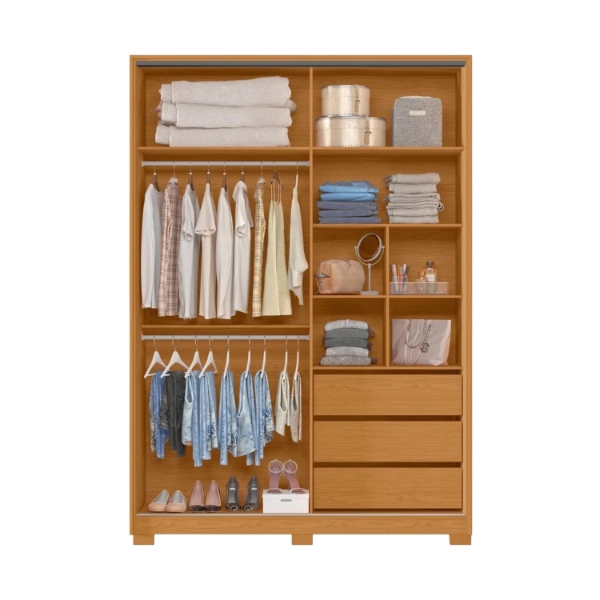 Ropero 2 Puertas Con Espejo Frizatto - Imagen 2